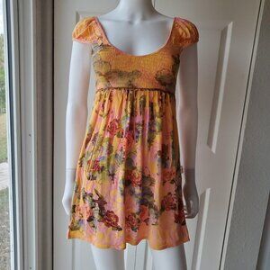 Butterfly Dropout Y2K Short Sleeve Babydoll Top Sz Medium